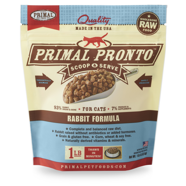 Primal Pronto Raw Rabbit Cat 1 lb