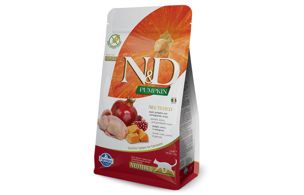 Farmina N&D Pumpkin & Quail Neutered Cat 1.5 kg