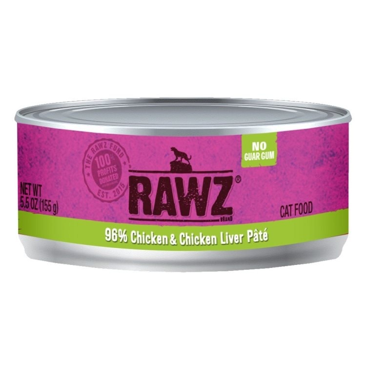 RAWZ 96% Chicken & Chicken Liver Pate Cat 156 g