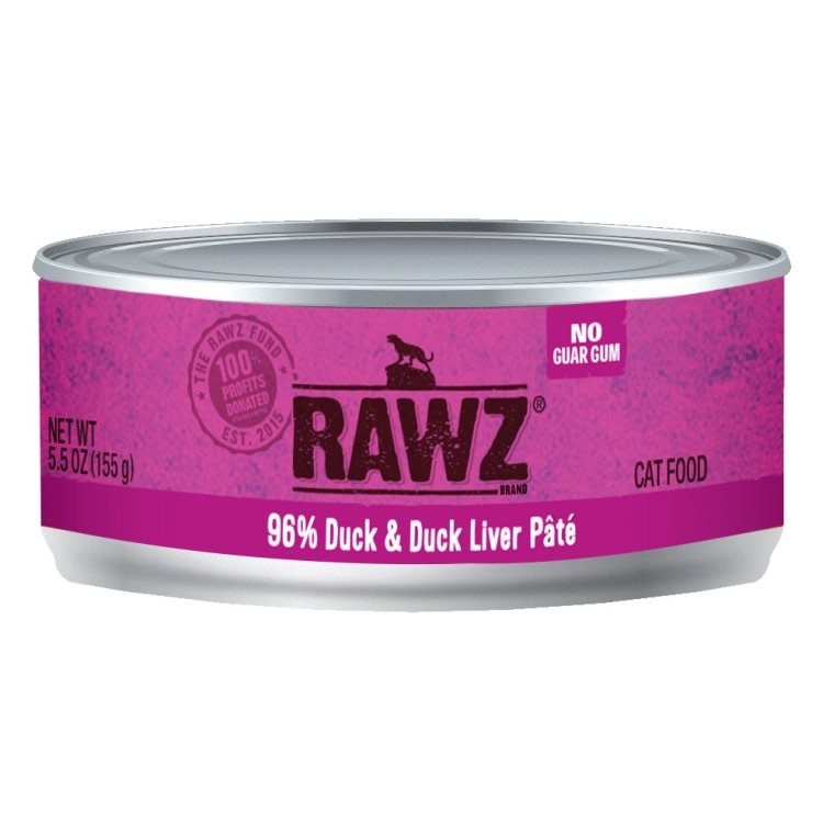 RAWZ 96% Duck & Duck Liver Pate Cat 156 g