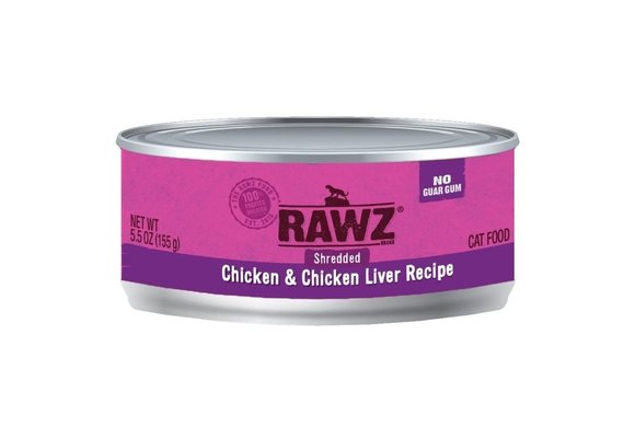 RAWZ Shredded Chicken & Chicken Liver Cat 156 g