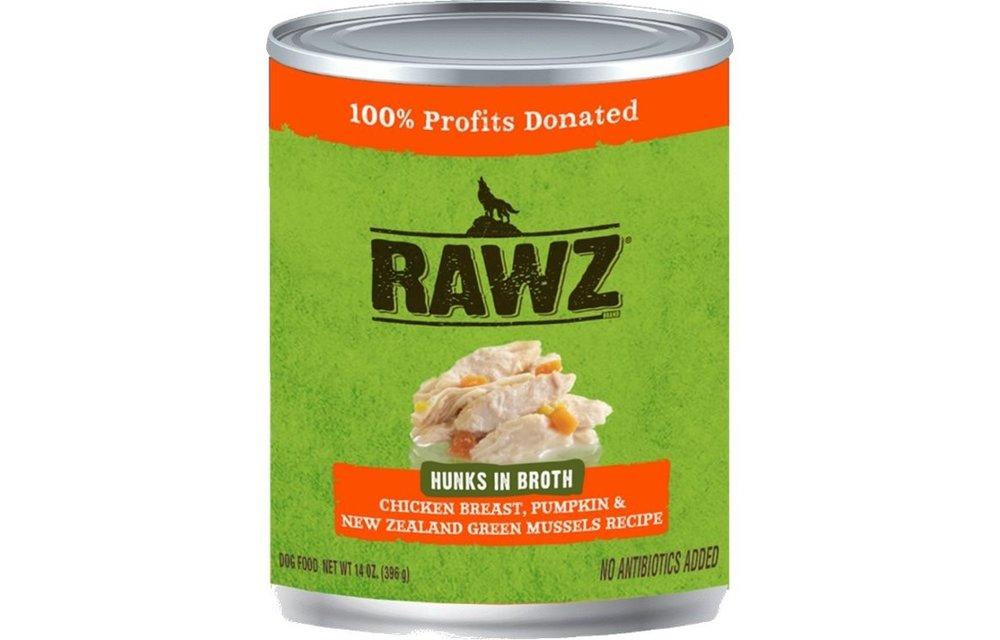 RAWZ Hunks Chicken & Pumpkin Dog 14 oz