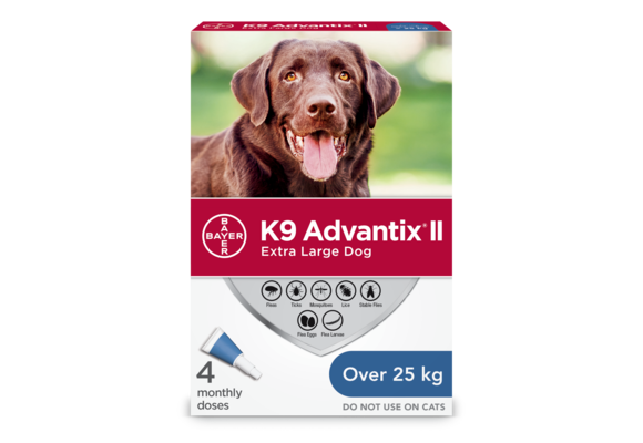 K9 Advantix ll XL Dog over 25kg - 4pk