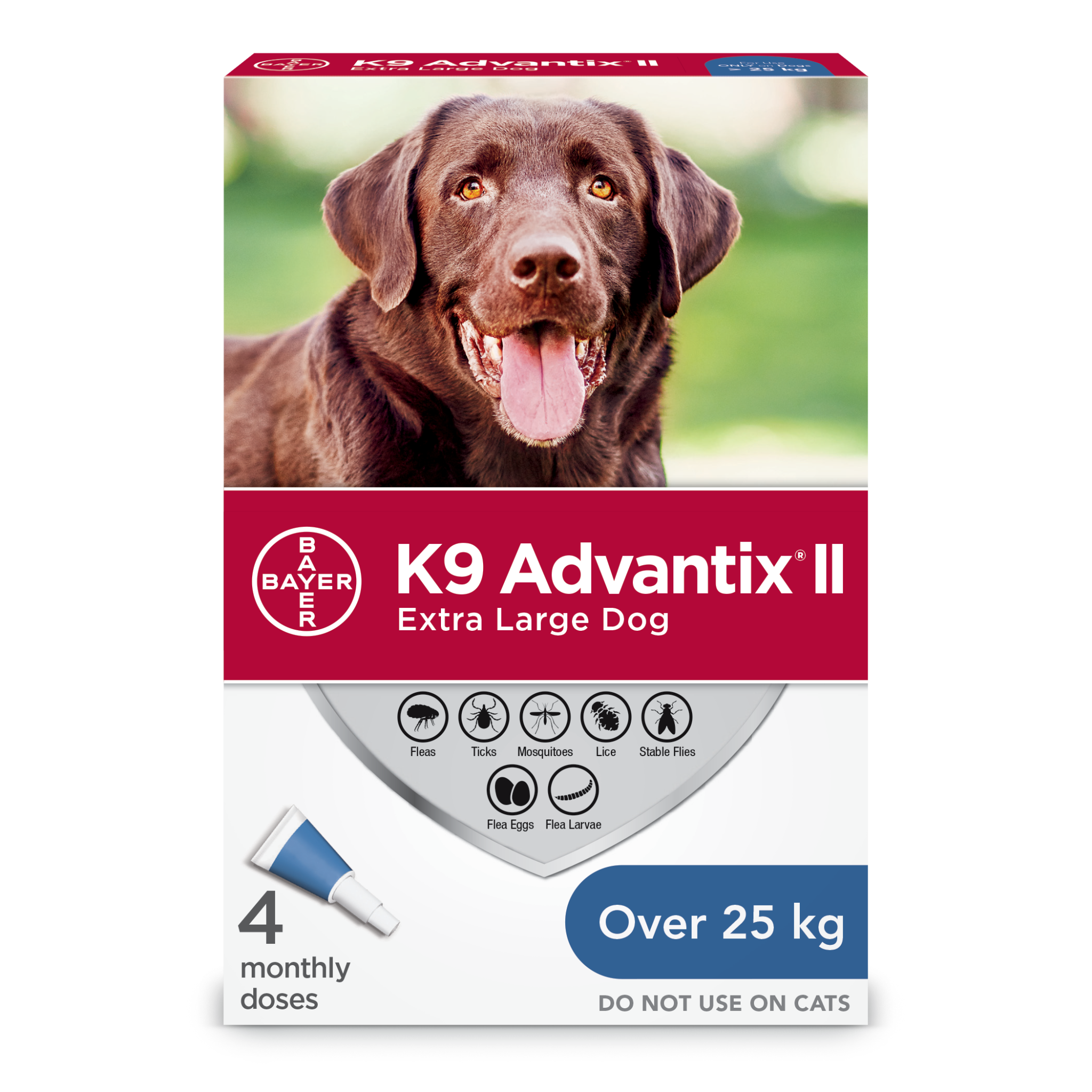 K9 Advantix ll XL Dog over 25kg - 4pk