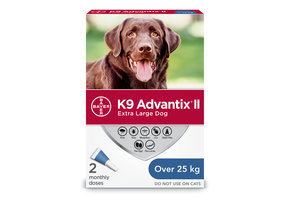 K9 Advantix ll XL Dog over 25Kg 2pk