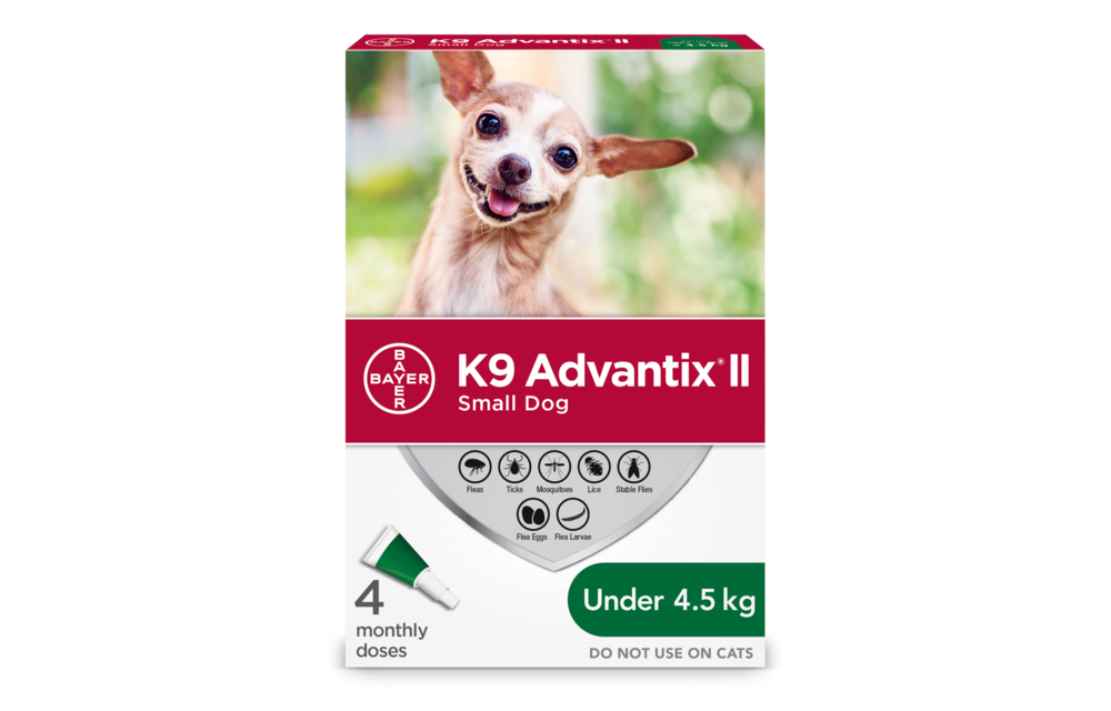 K9 Advantix ll Small Dog under 4.5 kg 4pk