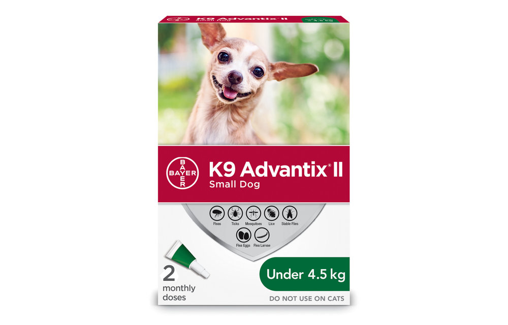 K9 Advantix ll Small Dog under 4.5 kg 2pk