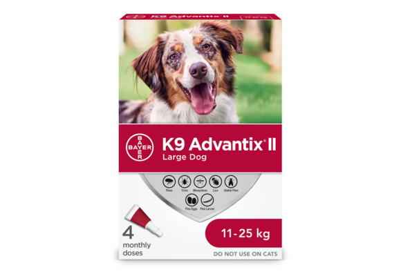 K9 Advantix ll Large Dog 11 - 25kg - 4pk