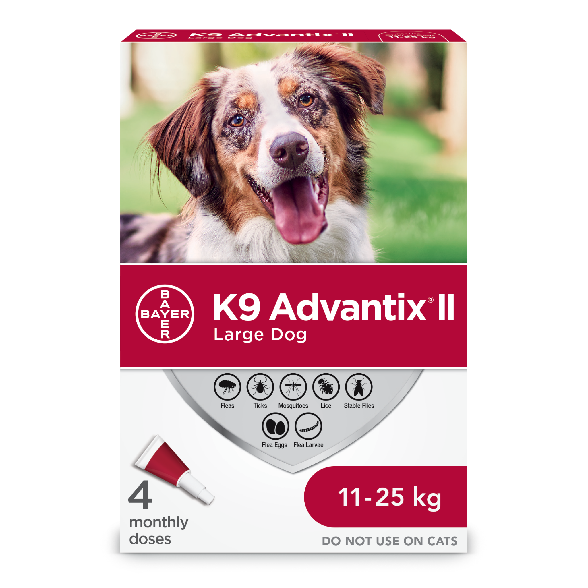 K9 Advantix ll Large Dog 11 - 25kg - 4pk