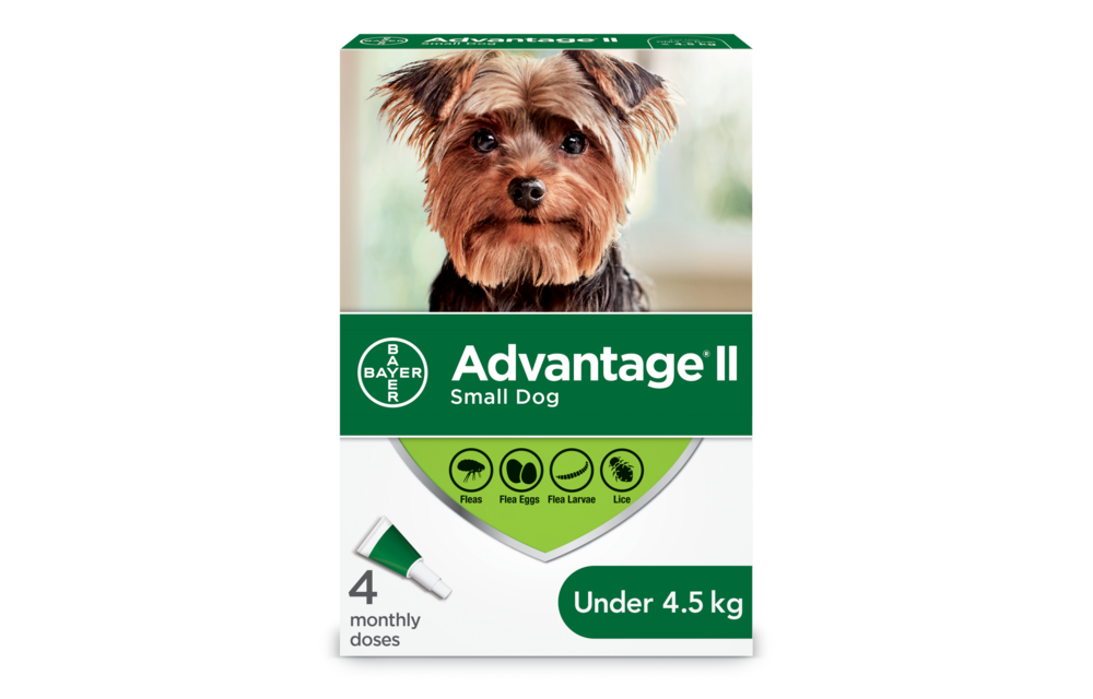 Advantage II Small Dog 2.3-4 kg 4pk
