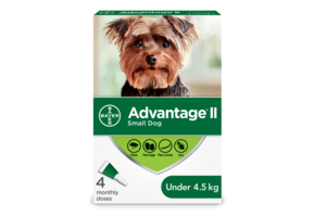 Advantage II Small Dogs under 4.5kg - 4 Dose
