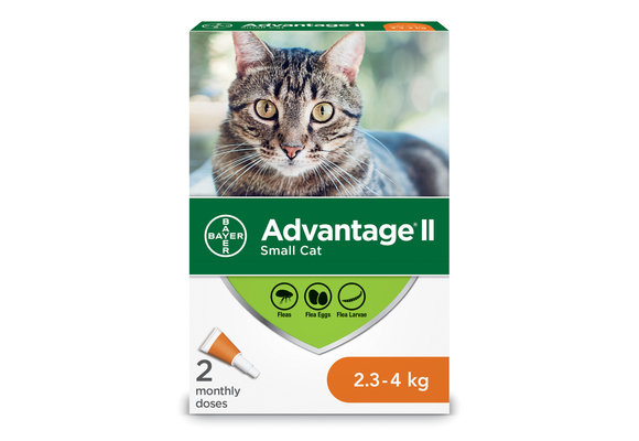 Advantage II Small Cat 2.3-4 kg 2pk