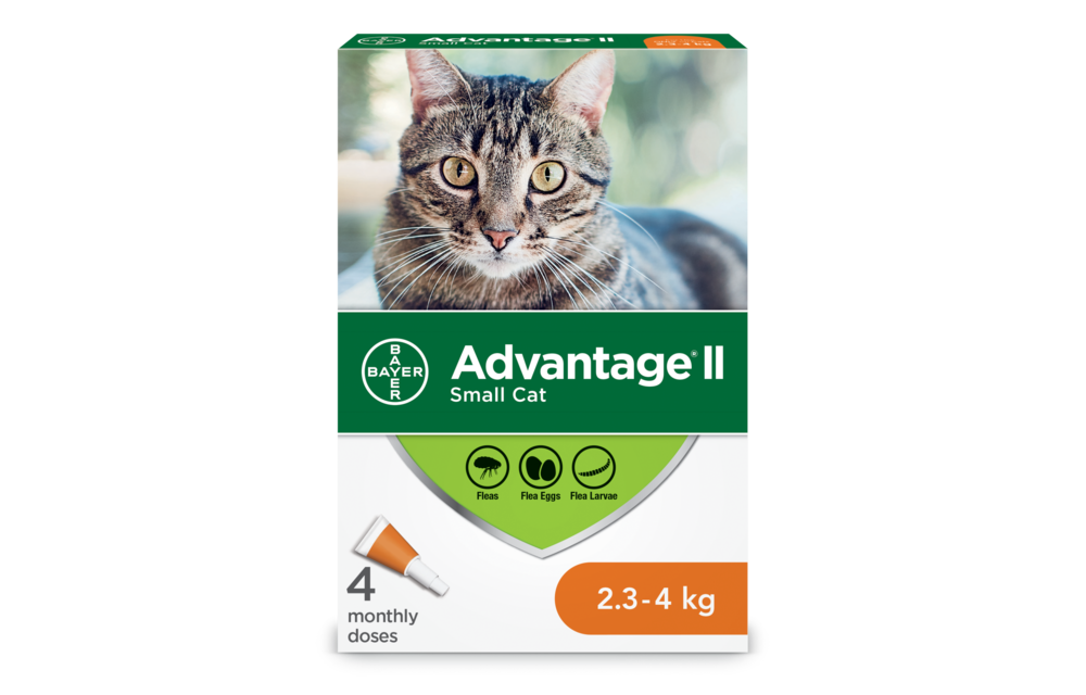 Advantage II Small Cat 2.3-4 kg 4pk