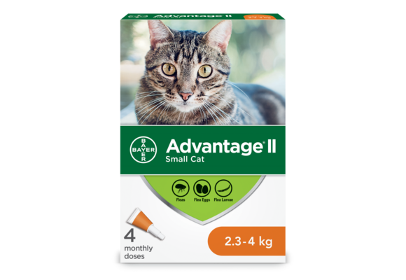 Advantage II Cats 2.3kg-4kg - 4-Dose