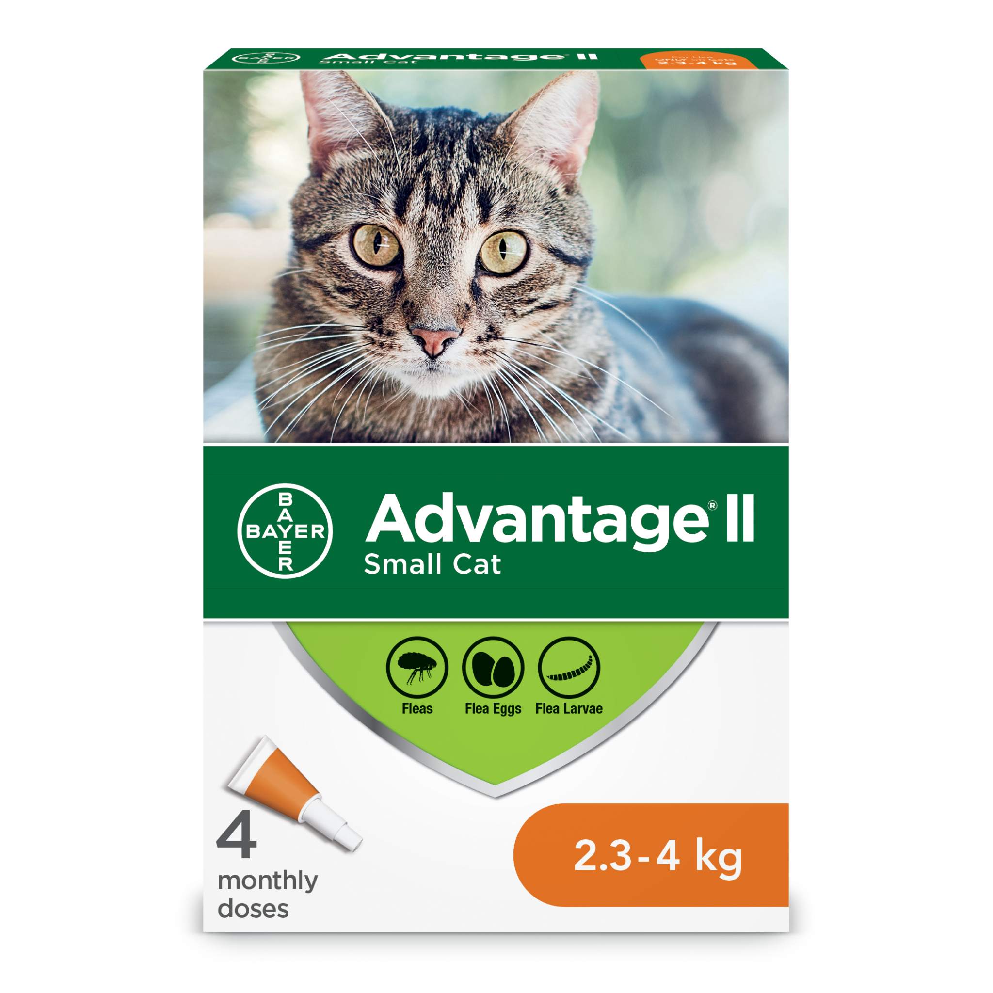 Advantage II Cats 2.3kg-4kg - 4-Dose