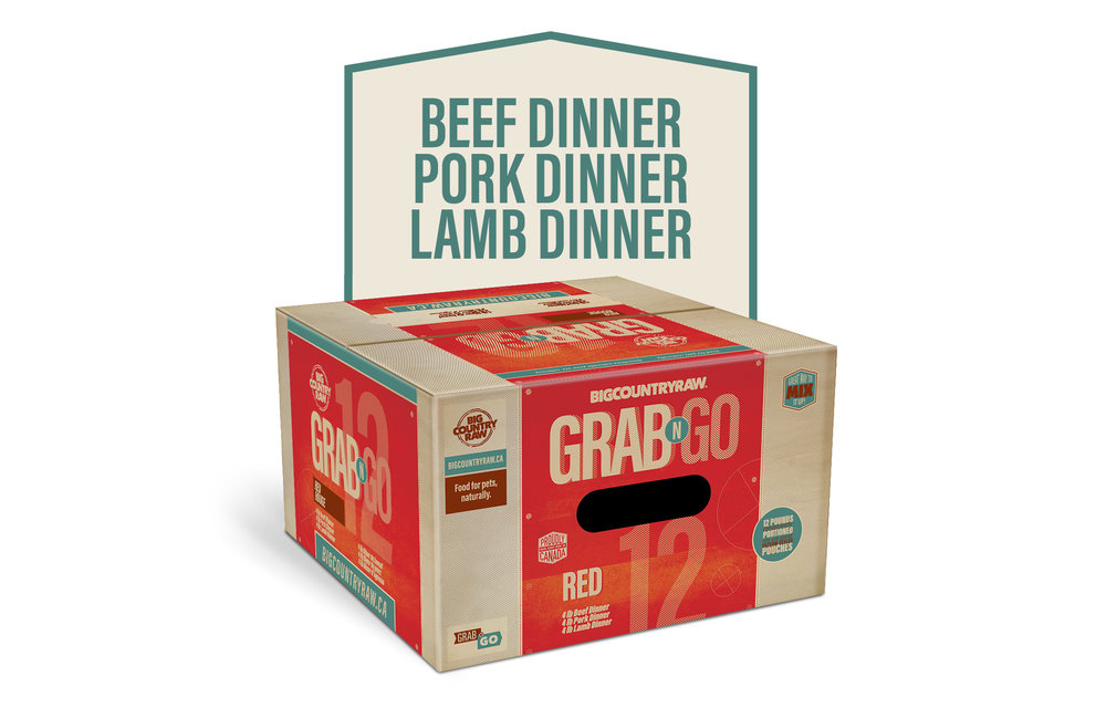 Country Raw Grab N Go Mini Red Deal Dog 3 x 4 lb