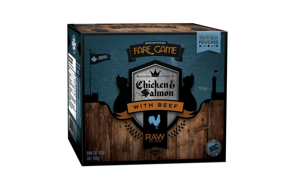 Big Country Raw Fare Game Chicken, Salmon & Beef 4 x 1/2 lb