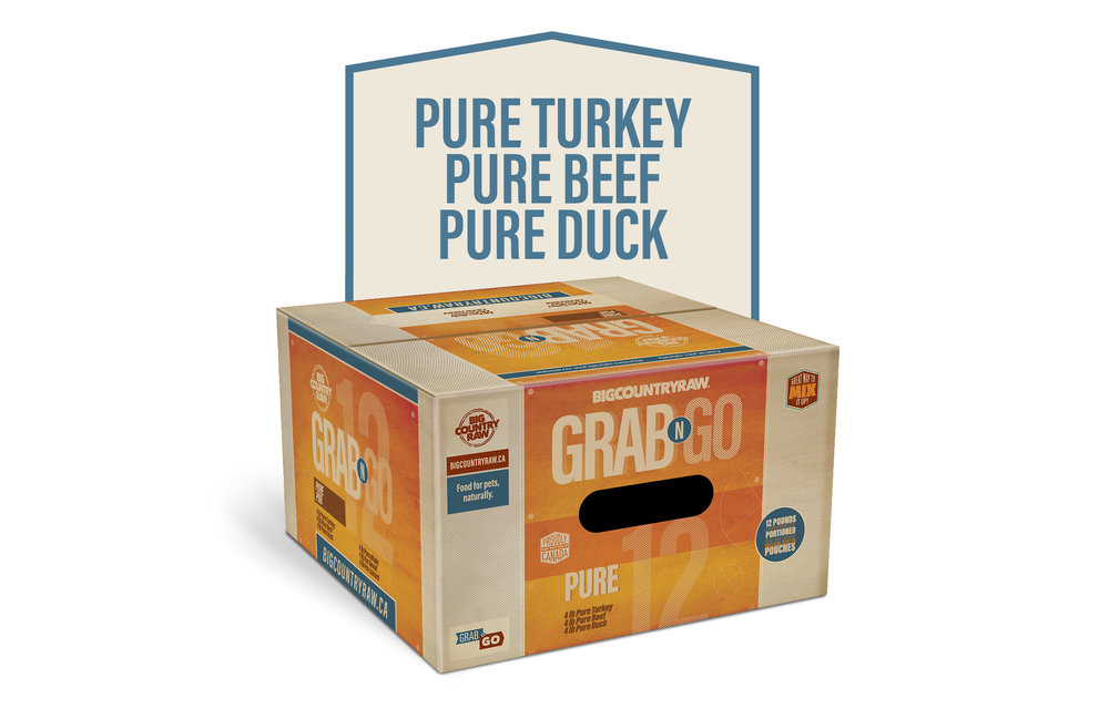 Big Country Raw Grab N Go Mini Pure Deal Dog 3 x 4 lb
