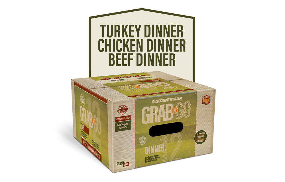 Big Country Raw Grab N Go Mini Dinner Deal Dog 3 x 4 lb