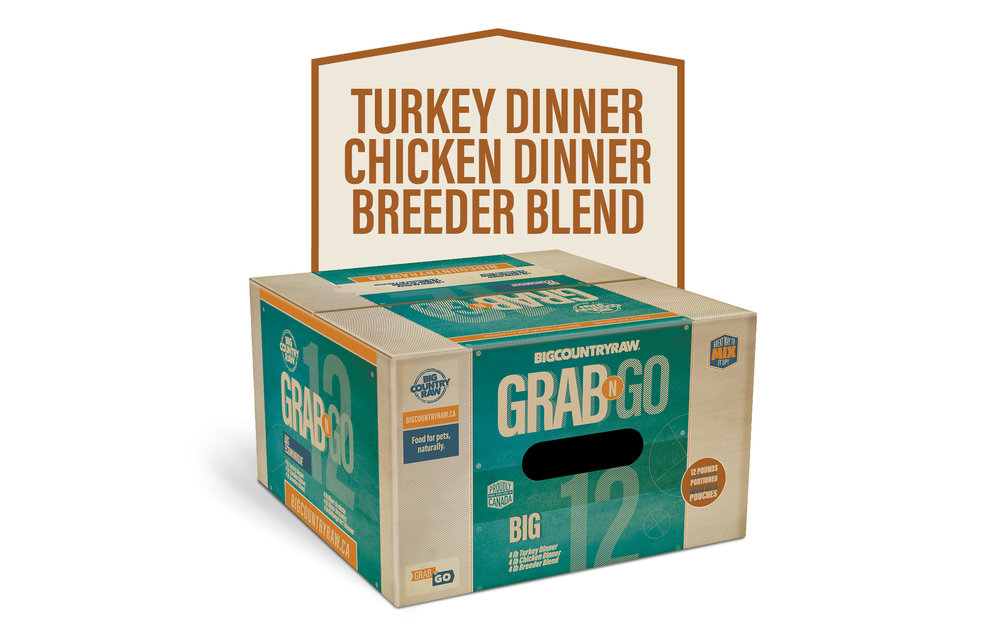 Big Country Raw Grab N Go Mini Big Deal Dog 3 x 4 lb