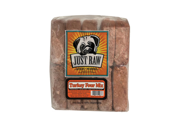 Just Raw Turkey Four Dog 10 x 1 lb