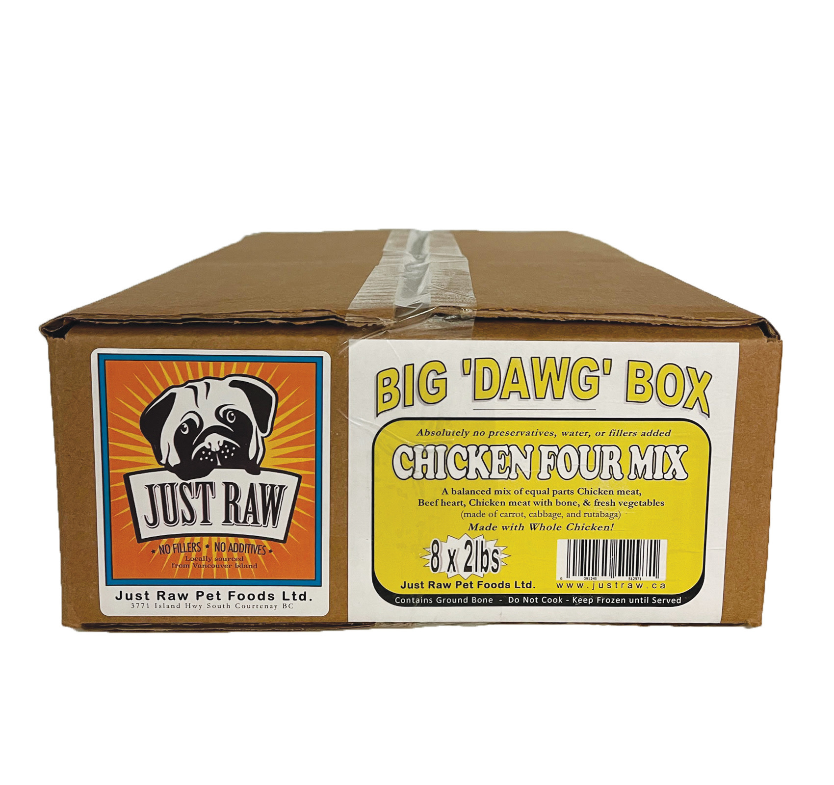 Just Raw Big Dawg Chicken Four Dog  8 x 2 lb