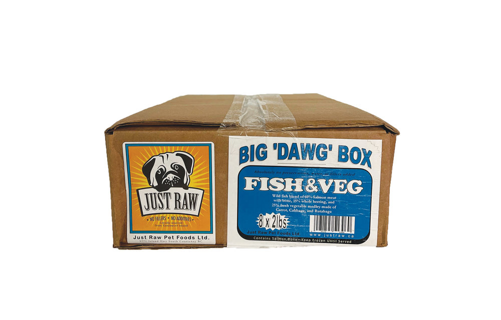 Just Raw Big Dawg Fish Veg Dog 8 X 2 lb