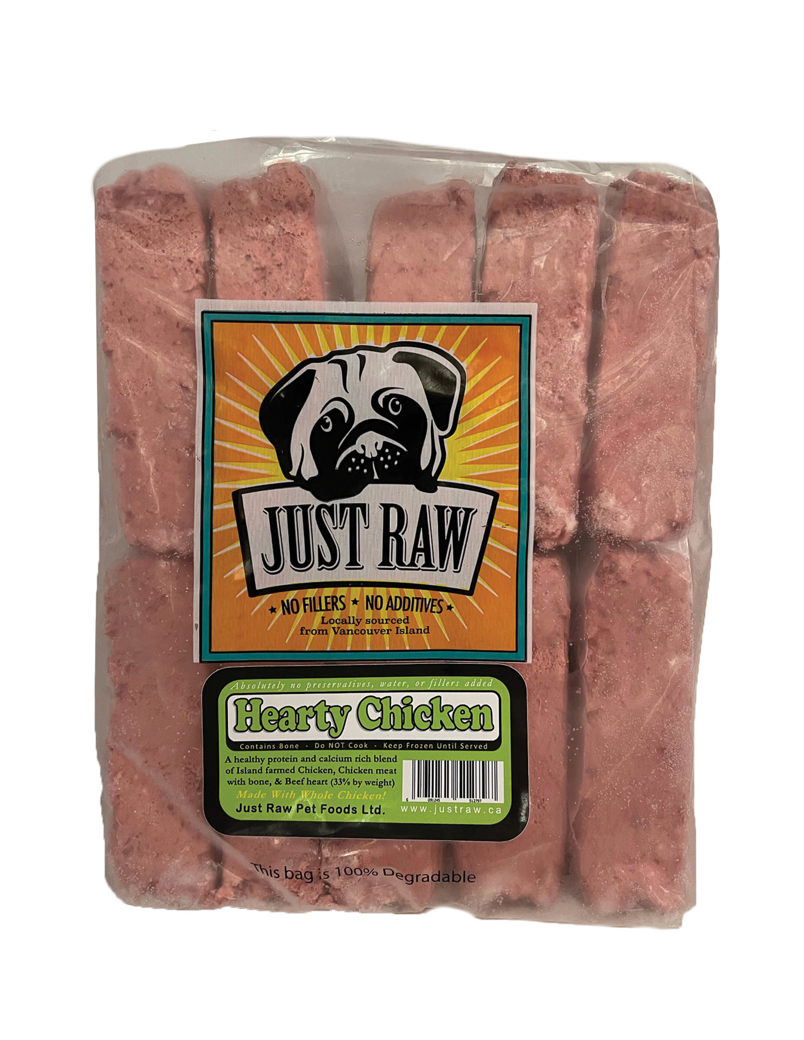 Just Raw Hearty Chicken Dog 10 x1 lb