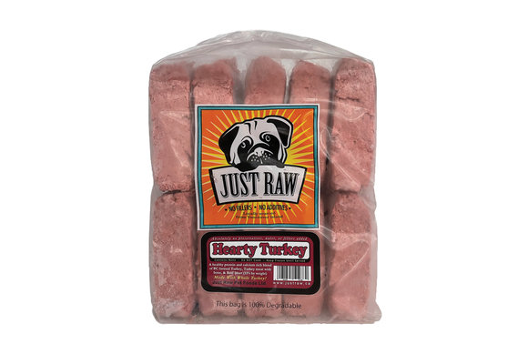 Just Raw Hearty Turkey Dog 10 x 1 lb