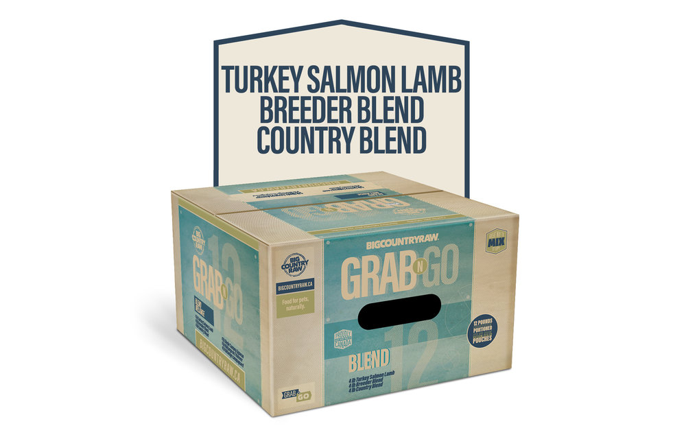 Big Country Raw Grab N Go Mini Blend Deal Dog 3 x 4 lb