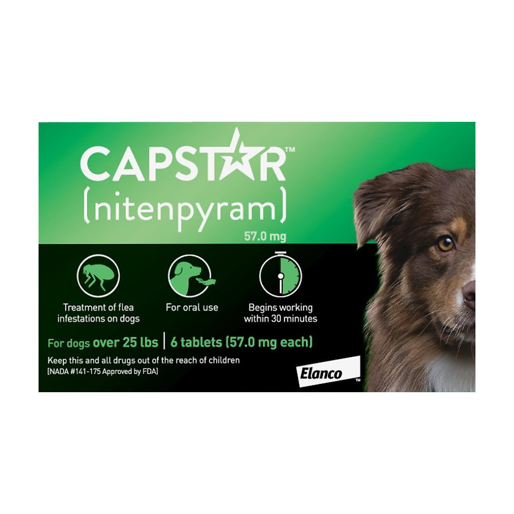 Capstar Oral Flea Tablet Large Dog 11-57 kg 6pk