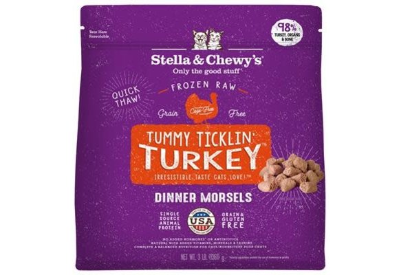 Stella & Chewy's Frozen Dinner Morsels Turkey Cat 3 lb