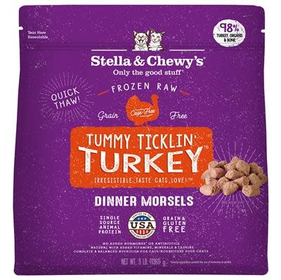 Stella & Chewy's Frozen Dinner Morsels Turkey Cat 3 lb