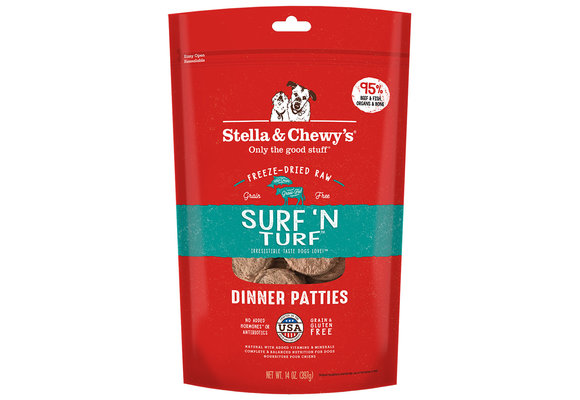 Stella & Chewy's FD Surf 'N Turf Dinner Patties Dog 14 oz