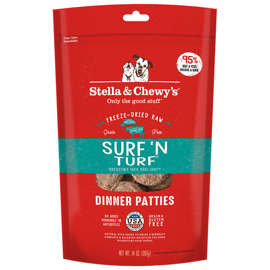 Stella & Chewy's FD Surf 'N Turf Dinner Patties Dog 14 oz
