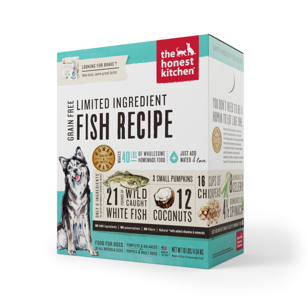 The Honest Kitchen GF LID Fish & Coconut Dog 10 lb