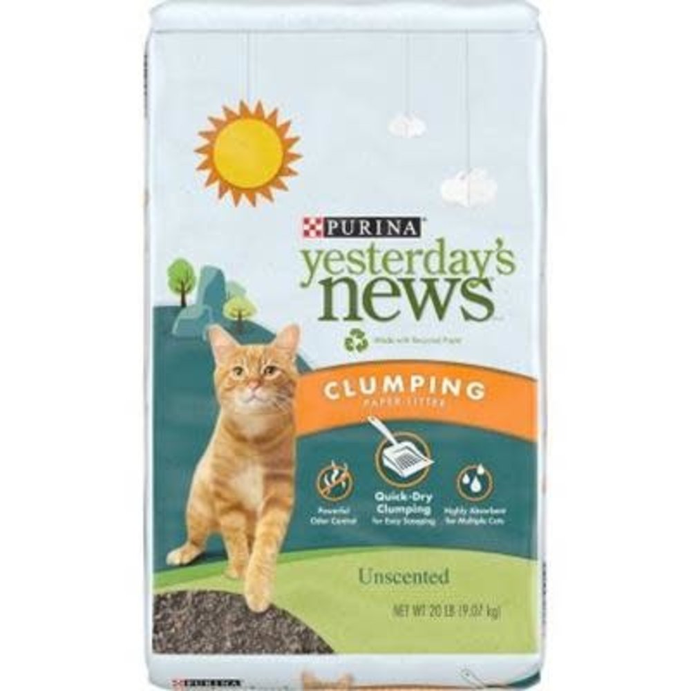 Newspaper cat shop litter