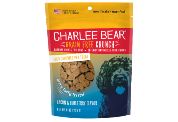 Charlee Bear Bacon & Blueberry Dog 8 oz