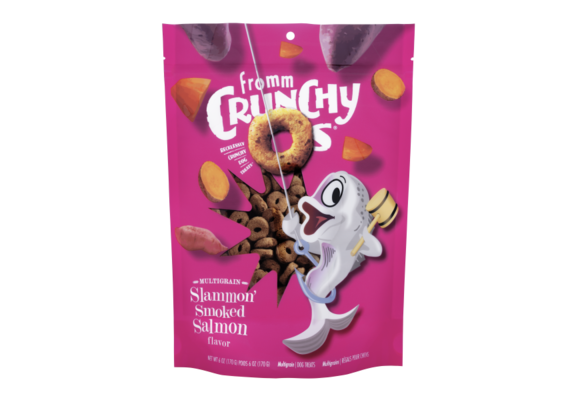 Fromm Crunchy O's Slammon Smoked Salmon Dog 6 oz