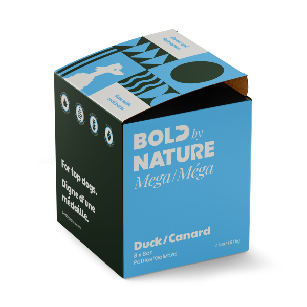 Bold by Nature Mega Raw Duck Patties Dog 4 lb
