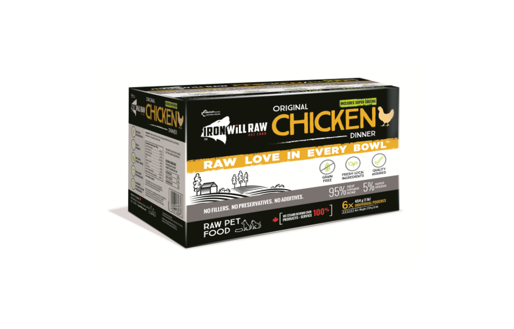 Iron Will Raw Original Chicken Dog 6x1 lb
