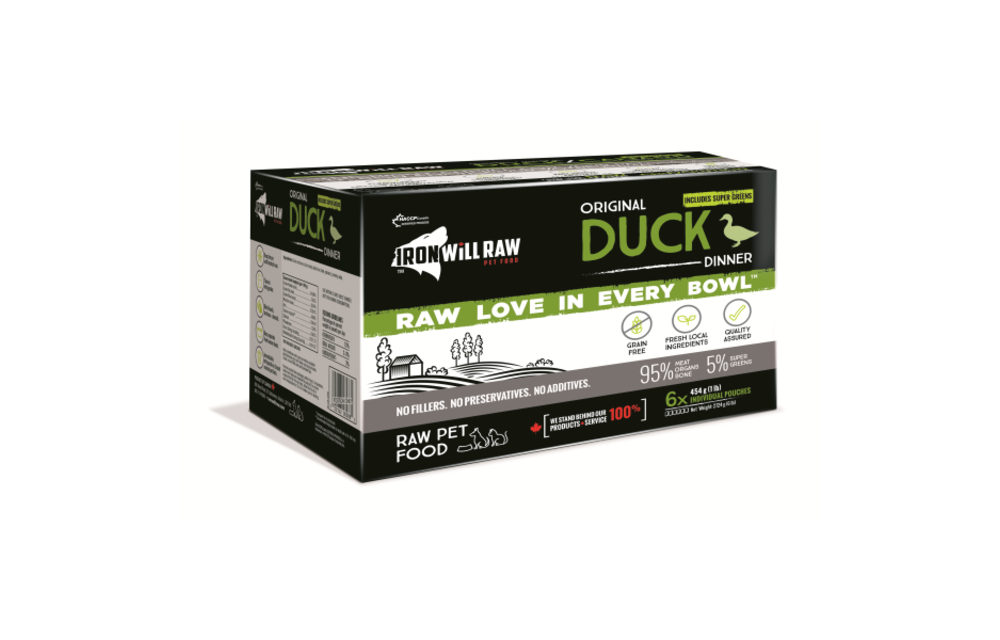 Iron Will Raw Original Duck Dog 6x1 lb