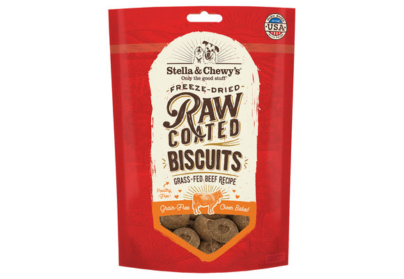 Stella & Chewy's Raw Coated Biscuit Beef Dog 9 oz