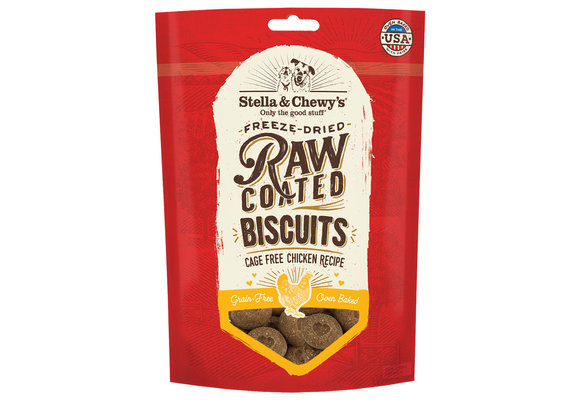 Stella & Chewy's Raw Coated Biscuit Chicken Dog 9 oz