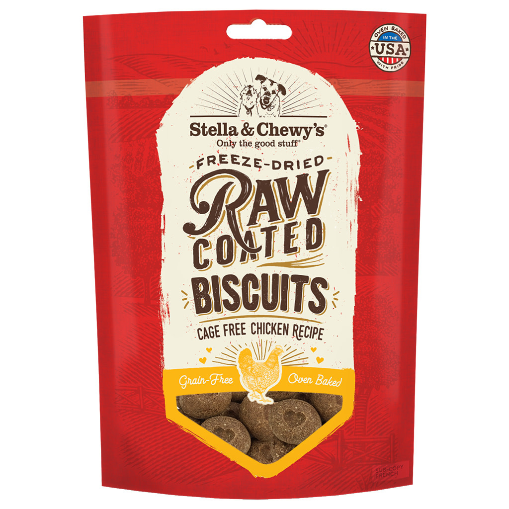 Stella & Chewy's Raw Coated Biscuit Chicken Dog 9 oz