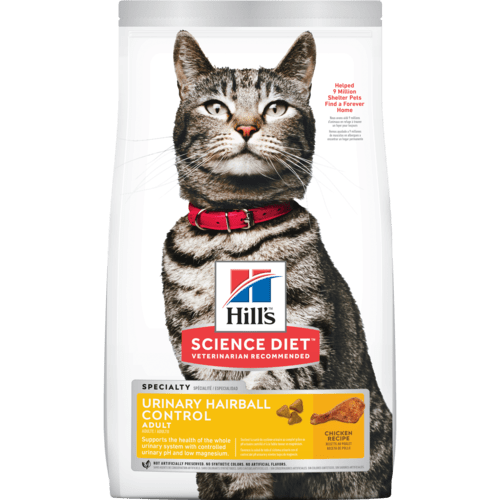 Science Diet Urinary & Hairball Control Adult Cat 3.5 lb