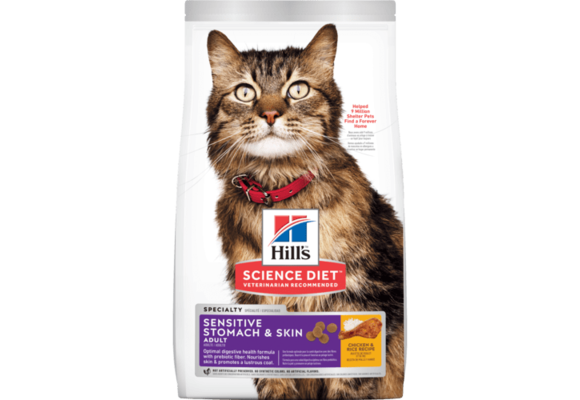 Science Diet Sensitive Stomach & Skin Adult Cat 15.5 lb