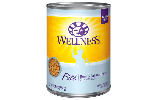 Wellness Beef & Salmon Pate Cat 12.5 oz