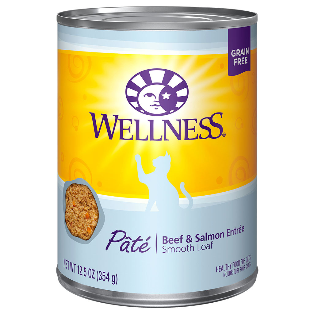 Wellness Beef & Salmon Pate Cat 12.5 oz