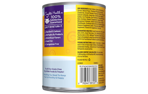 Wellness Beef & Salmon Pate Cat 12.5 oz